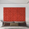 vidaXL - Wandpanelen - 12 - st - 0,54 - m² - 30x30 - cm - kunstleer - rood