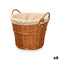 Mand Kipit HX31037 Natuurlijk Polyester vlechtwerk Stof 50 % katoen 50 x 42 x 45 cm (6 Stuks)