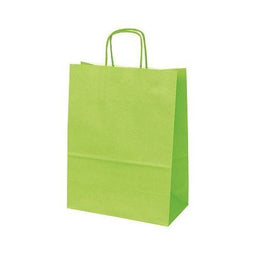 Klika - Draagtas papier - lime - afm 32x12x41cm - 4 stuks