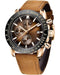 Tyme Florence - Heren Horloge - 45mm Chronograaf - Bruin