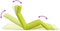 vidaXL - Ligstoel - inklapbaar - 175x54x8,5 - cm - oxford - stof - heldergroen