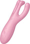 Satisfyer, vibrator, oplegvibrator, 'Treesome 4', 14 cm, met app, 3 motoren, voor stimulatie van clitoris en schaamlippen