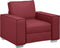 vidaXL - Fauteuil - Wijnrood - 59 - cm - Kunstleer