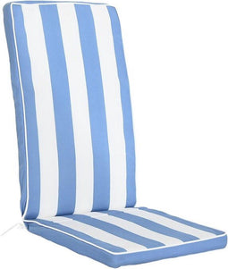 Stoelkussen DKD Home Decor Wit Hemelsblauw 42 x 4 x 115 cm