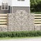 vidaXL - Schanskorven - 7 - st - gewelfd - 200x50x160/180 - cm - ijzer