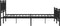 vidaXL - Bedframe - met - voetbord - zonder - matras - metaal - zwart - 180x200 - cm
