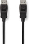 DisplayPort-Kabel - DisplayPort Male - DisplayPort Male - 4K@60Hz - Vernikkeld - 3.00 m - Rond - PVC - Zwart - Polybag