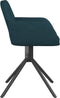 vidaXL - Eetkamerstoelen - draaibaar - 2 - st - fluweel - blauw