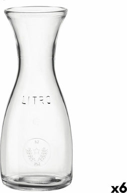 Fles Bormioli Rocco Misura Transparant Glas (1 L) (6 Stuks)