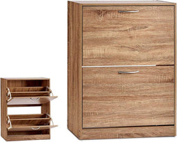 Schoenenrek Ek Hout (24 x 80 x 60 cm)