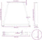 vidaXL - Eettafelpoten - 2 - st - V-vormig - 38x(42-43,3) - cm - staal - naturel