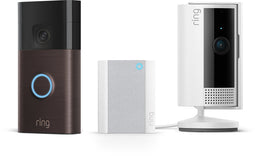 Ring Battery Video Doorbell - Bundel met Chime en Binnencamera - HD-video en bewegingsmeldingen