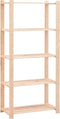 vidaXL - Opbergrekken - 5-laags - 3 - st - 80x38x170 - cm - grenenhout - 250 - kg