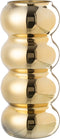 J-Line vaas Rups - glas - goud - 30 cm hoog