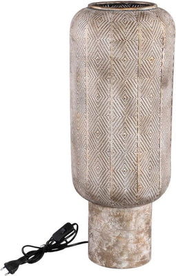 PTMD Clivo Gold Iron Table Lamp Antique Look Round L