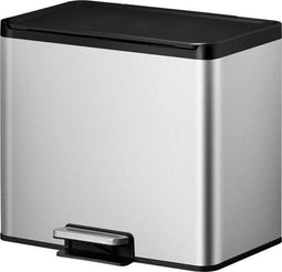 EKO Ecocasa III - Recycling Pedaalemmer - 20+9 Liter - Mat RVS