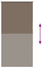 vidaXL - Rolgordijn - verduisterend - koffie - 65x150 - cm - stofbreedte - 60,7 - cm