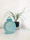 NeXtime - Wekker - 16 cm - Metaal - Turquoise - 'Single Bell'