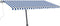 vidaXL - Luifel - vrijstaand - handmatig - uittrekbaar - 450x350 - cm - blauw - en - wit