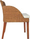 vidaXL - Eetkamerstoelen - 2 - st - met - kussens - natuurlijk - rattan - lichtbruin
