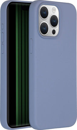 Accezz Liquid Silicone Backcover - iPhone 15 Pro Max - Schokabsorberend - Grijs
