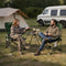 Woltu Campingstoel - Set van 2 - Inklapbaar - Voetensteun - 600D Oxford - Blauw (2 stuks)