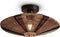 GOOD&MOJO Plafonniere Iguazu - Jute/Zwart - Ø40cm -