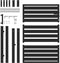 vidaXL - Tuinhek - afsluitbaar - 100x120 - cm - aluminium - zwart