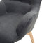 Beliani VEJLE - Chesterfield fauteuil - Grijs - Kunststof