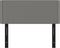 vidaXL - Hoofdbord - 100x5x78/88 - cm - stof - donkergrijs