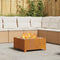 vidaXL - Vierkante - Vuurkorf - 60x60x30 - cm - Weerbestendig - Staal