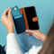 iMoshion Hoesje Geschikt voor Samsung Galaxy A52 (4G) / A52s / A52 (5G) Hoesje Met Pasjeshouder - iMoshion Luxe Canvas Bookcase - Donkerblauw