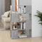 vidaXL-Boekenkast/kamerscherm-80x24x124,5-cm-spaanplaat-betongrijs