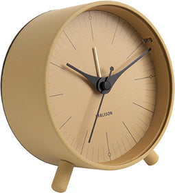 Karlsson Wekker Index - Metaal Mosterdgeel - Ø11x12cm - Scandinavisch