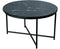 Bijzettafel zwart - salontafel marmer - bijzettafel rond 75 cm