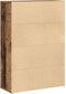 vidaXL - Boekenkast - 60x24x85 - cm - bewerkt - hout - oud - houtkleurig