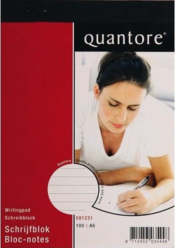 Schrijfblok Quantore A6 lijn 100vel 60 gr | 1 stuk