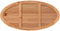 vidaXL - Tafelblad - 180x90x4 - cm - ovaal - massief - eikenhout - lichtbruin