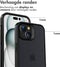 Accezz Rugged Frosted Backcover - iPhone 15 - Schokabsorberend - Zwart