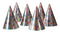Boland - 6 Holografische hoedjes - Één maat - Kinderen en volwassenen - Unisex -