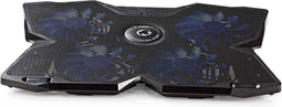 Nedis Gaming Notebook Koeler - Aantal ventilatoren: 4 - USB Gevoed - 15 " - 19 " - LED