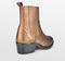 PS Poelman Mustang - Dames Cowboy Enkellaarzen - Metallic leer - Bruin Brons