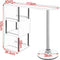 Woltu Bartafel - met flessenhouder en 3 planken - Wit - 113x40x105 cm