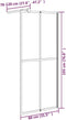 vidaXL - Inloopdouchewand - 80x195 - cm - mat - gehard - glas