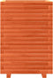 vidaXL - Plantenbak - 50x50x72 - cm - massief - grenenhout - wasbruin