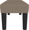 vidaXL - Bankje - 100x30x30 - cm - stof - taupe