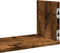 vidaXL - Wandschappen - 3 - st - 80x18x18 - cm - bewerkt - hout - gerookt - eikenkleurig