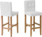 Set van 2 barstoelen MADISON Kunstleer Gebroken wit