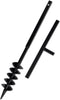 vidaXL - Grondboor - 100 - mm - met - 9 - m - verlengstuk - Staal