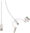 ValueLine VLMP39410W1.00 - Combi-kabel 8-pins Lightning 30-pins Apple Dock Micro USB - Wit